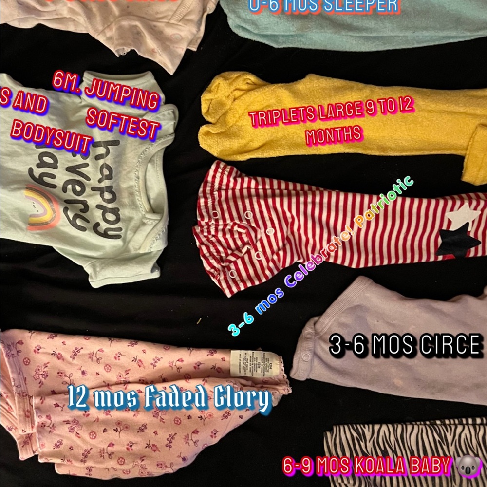0-12 mos NB Girls Lot